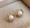 Pearl Bow Wreath Earring