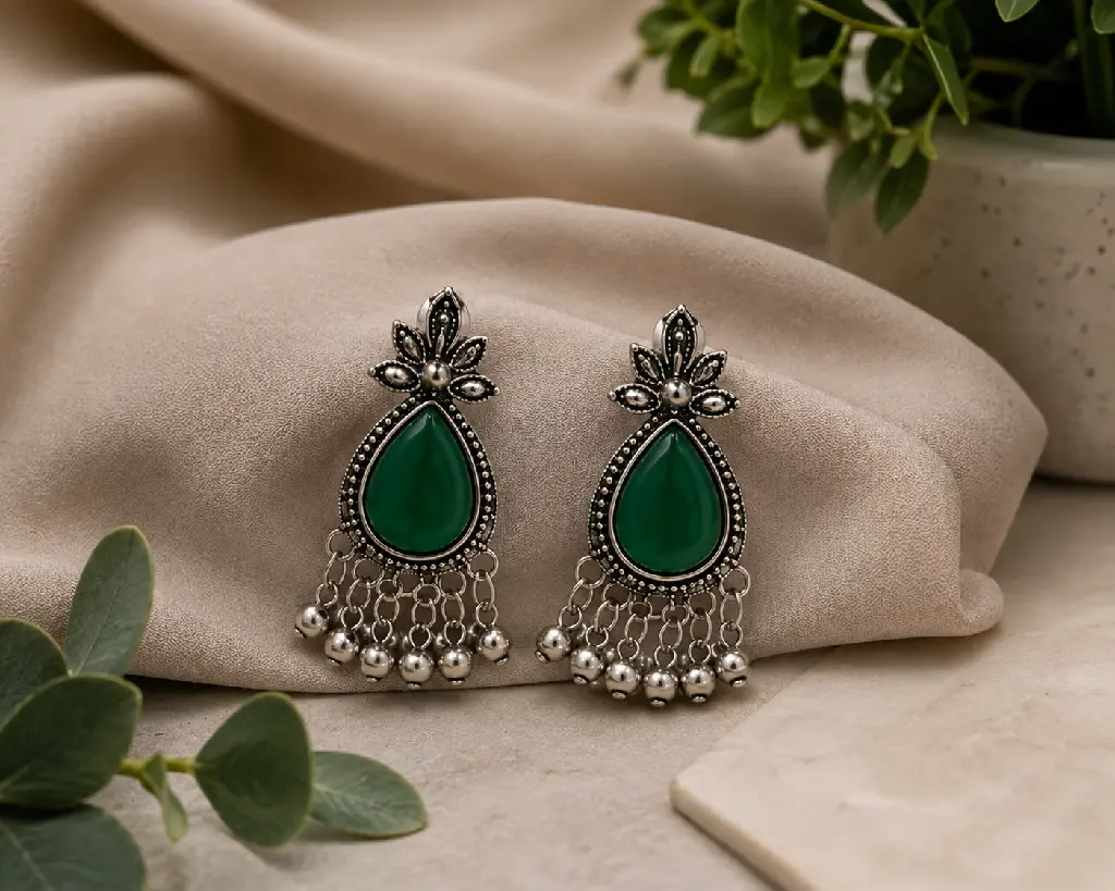 Emerald Bloom Earring